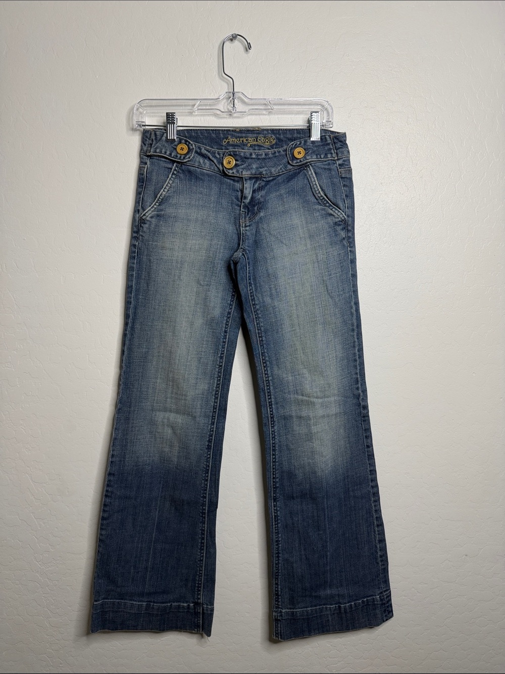 American Eagle Outfitters Womens Medium Blue Flare Jeans